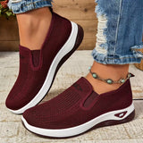 Women's Slip-On Shoes Low Top Closed Toe Knit – Work Casual Everyday