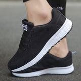 Women's Sneakers Knit Mesh Lace Up Low Top – Gym Training Daily Run