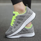 Women's Sneakers Knit Mesh Lace Up Low Top – Gym Training Daily Run