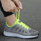 Women's Sneakers Knit Mesh Lace Up Low Top – Gym Training Daily Run