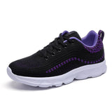 Women’s Sneakers Lace Up Textured Upper Thick Sole – Neighborhood Stroll