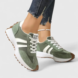 Women's Sneakers Stripe Side Panel Lace Up Low Top – Everyday Wear