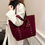 Women's Stud Detail Tote Bag Tall Rectangular Straps – Going Out
