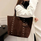 Women's Stud Detail Tote Bag Tall Rectangular Straps – Going Out