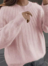 Women's Sweater Ribbed Crew Neck Long Sleeve Pullover – Daytime Plans