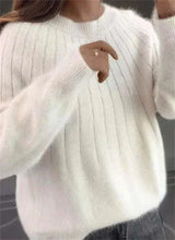 Women's Sweater Ribbed Crew Neck Long Sleeve Pullover – Daytime Plans
