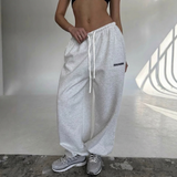 Women's Sweatpants Drawstring Wide Leg Full Length – Off Duty Days
