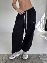 Women's Sweatpants Drawstring Wide Leg Full Length – Off Duty Days