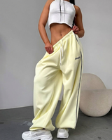 Women's Sweatpants Drawstring Wide Leg Full Length – Off Duty Days