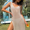 Women's Swim Cover Up Midi Sleeveless V Neck – Beach Vacation