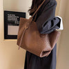 Women's Tote Bag Large Woven Shoulder Zip Top – Beach Bag