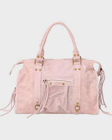 Women's Travel Pink Bag Rectangular Dual Top Handles – Overnight Stay