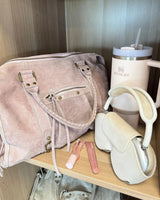Women's Travel Pink Bag Rectangular Dual Top Handles – Overnight Stay