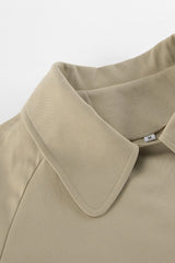 Women's Trench Coat Double Breasted Point Collar Belted – Daily Commute