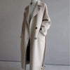 Women's Trench Coat Long Sleeve Button Front Waist Tie – Business Travel