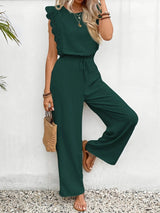 Women's Two Piece Set Lace Wide Leg Pants Sleeveless – Garden Party