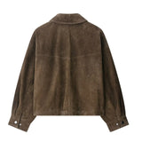 Women's Utility Jacket Zip Up Turn Down Collar – Daily Wear