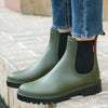 Women's Waterproof Rain Ankle Boots Side Panel Pull Tab – Wet Weather Wear