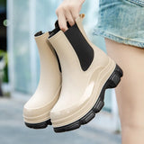 Women's Waterproof Rain Boots Side Panel Pull Tab – Wet Weather Wear