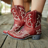 Women's Western Boots Embroidered Snip Toe Pull Tab – Country Concert