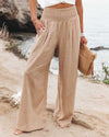 Women's Wide Leg Pants High Waist Pull-On – Beach Vacation