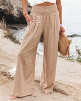 Women's Wide Leg Pants High Waist Pull-On – Beach Vacation