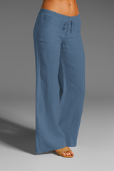 Women's Wide Leg Pants Patch Pocket Tie Front Full Length – Boardwalk