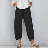 Women's Wide-Leg Pants Pleated Front Tulip Hem Side Pockets – Garden Walk