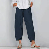Women's Wide-Leg Pants Pleated Front Tulip Hem Side Pockets – Garden Walk