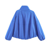 Women's Windbreaker Jacket Stand Collar Raglan Sleeve – Travel Days