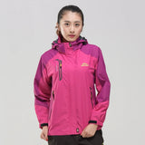 Women's Windbreaker Rain Jacket Hooded High Collar Zip – Outdoor Gear