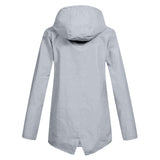 Women's Windbreaker Rain Jacket Hooded Zip Front High Collar – Outdoor Wear