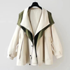 Women's Windbreaker Rain Jacket Hooded Zip Front – Rainy Weather Style