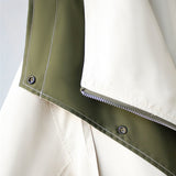 Women's Windbreaker Rain Jacket Hooded Zip Front – Rainy Weather Style