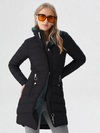 Women’s Winter Hooded Faux Fur Quilted Coat Zip Front – Snowy City Walks