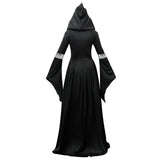 Women's Witch Dress Hooded Lace-Up Flare Sleeve – Halloween Moonlight Event
