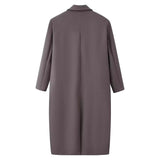 Women’s Wool Maxi Coat Double Breasted Notched Collar – Winter City Trips