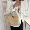 Women's Woven Crossbody Bag Flap Closure – Summer Style